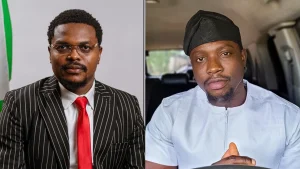 Linus Williams Ifejirika, BLord, (L), Martins Vincent Otse, widely known as VeryDarkMan (VDM), (R)