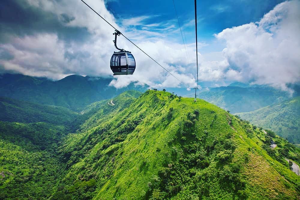 Cable car ride at Obudu Mountain Resort with scenic mountain views in Cross River Nigeria