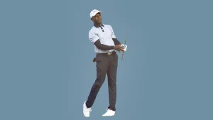 Nigerian golfer Francis Epe