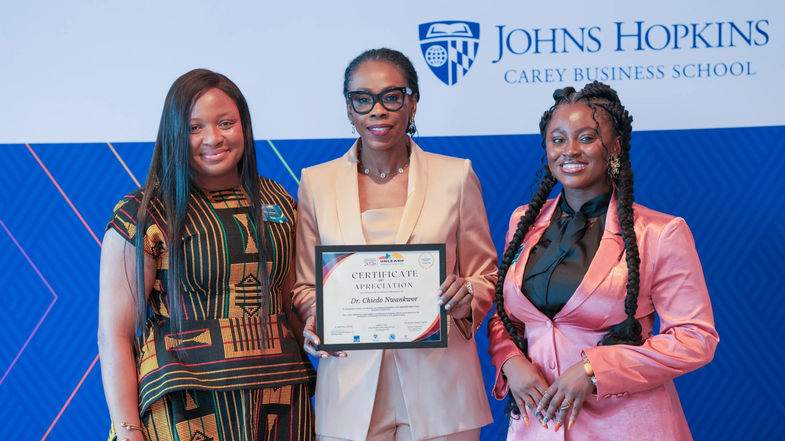 Chika Nzekwe, Dr Chiedo Nwankwor, Josephine MacArthur
