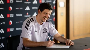 Harry Maguire signs a new one-year deal with Manchester United