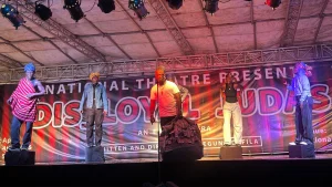 Dis_loyal Judas performance at the Queen Amina Garden, National Theatre