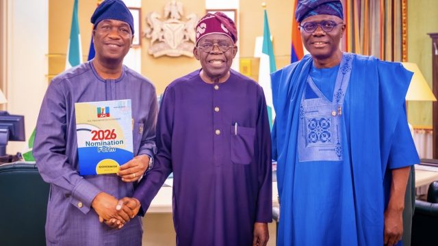 Dr Kadiri Obafemi Hamzat, Pres. Bola Ahmed Tinubu, Gov. Babajide Sanwo-olu