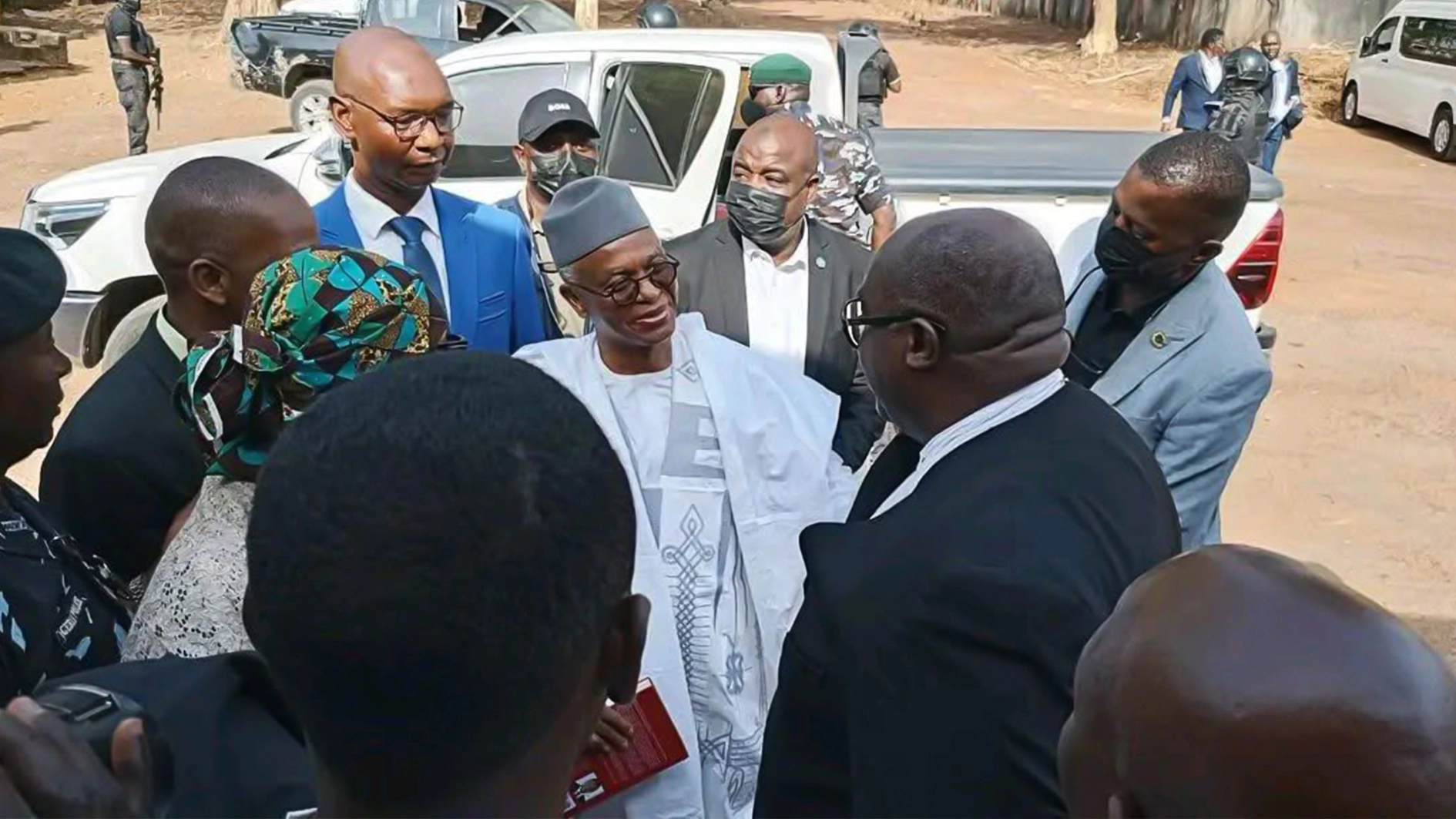 Heavy security at Kaduna High Court as El-Rufai appears for trial over alleged corruption, fraud, abuse of office, and undue advantage.