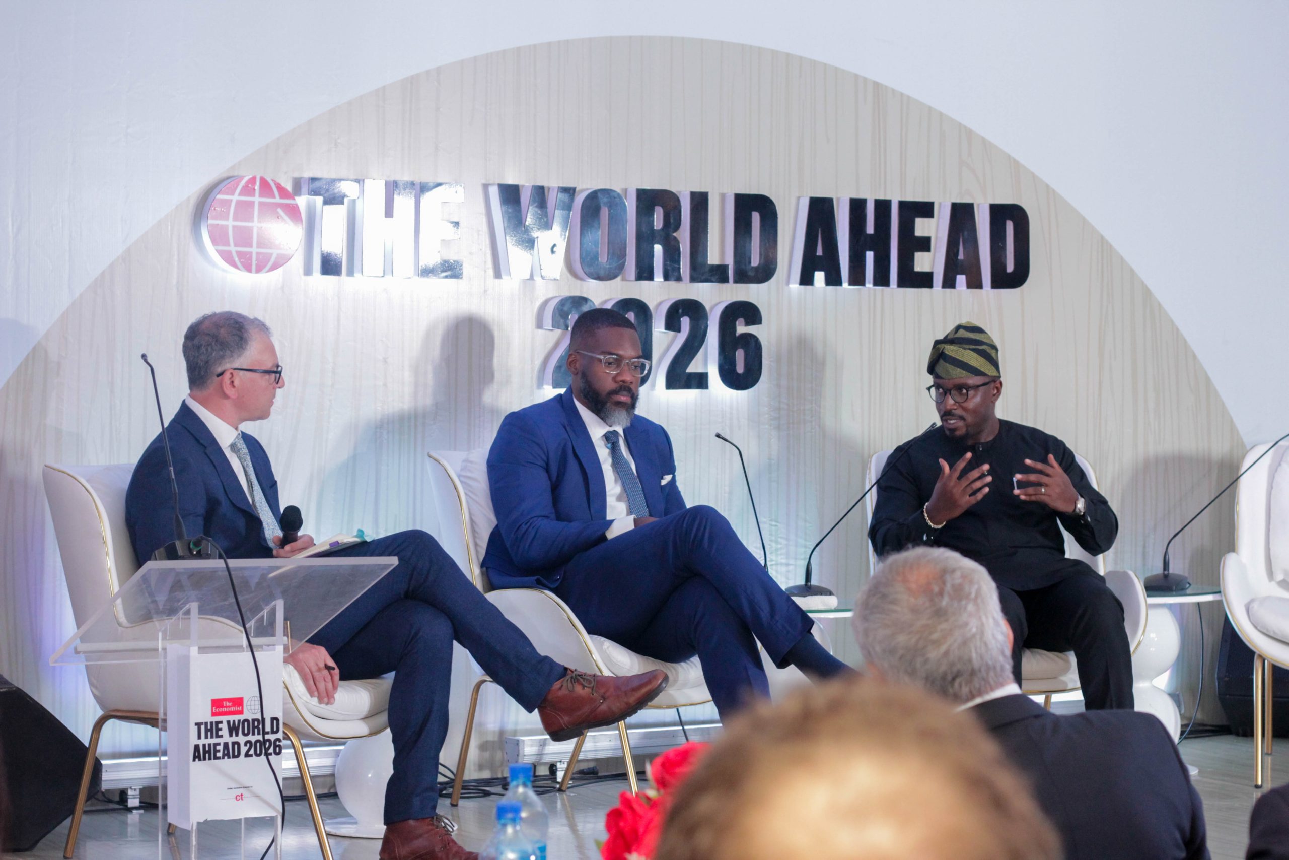 The first panel session with George Thorpe, Engr. Obi Nanna and Funmi Folorunso, hosted by Daniel Pielson