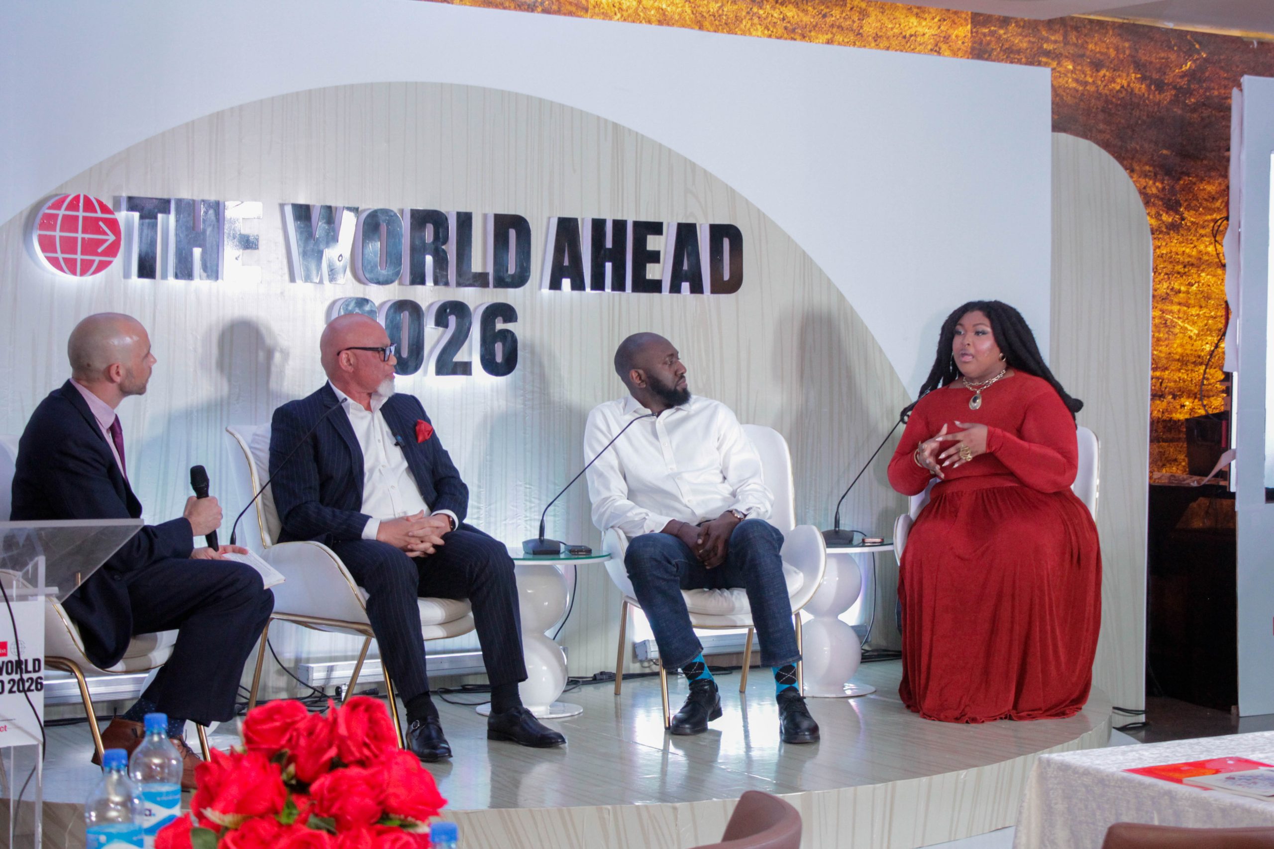 The second panel featuring Harry Daskalakis, Dr Adeyinka Adeyemi, Ayoola Ogunyomi and Denise Eseimokumoh