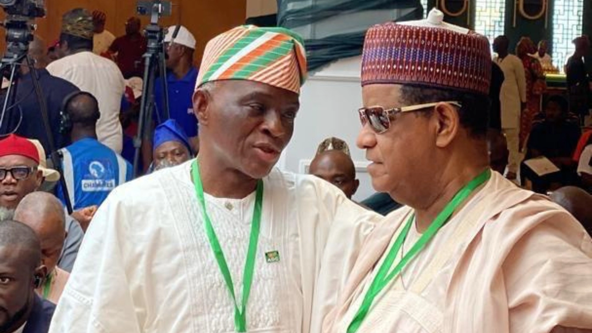 Mohammed Hayatu-Deen with Jide Adenij