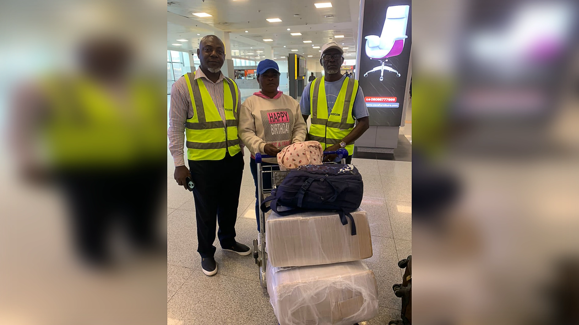 NiDCOM receives rescued trafficking victim from Cairo