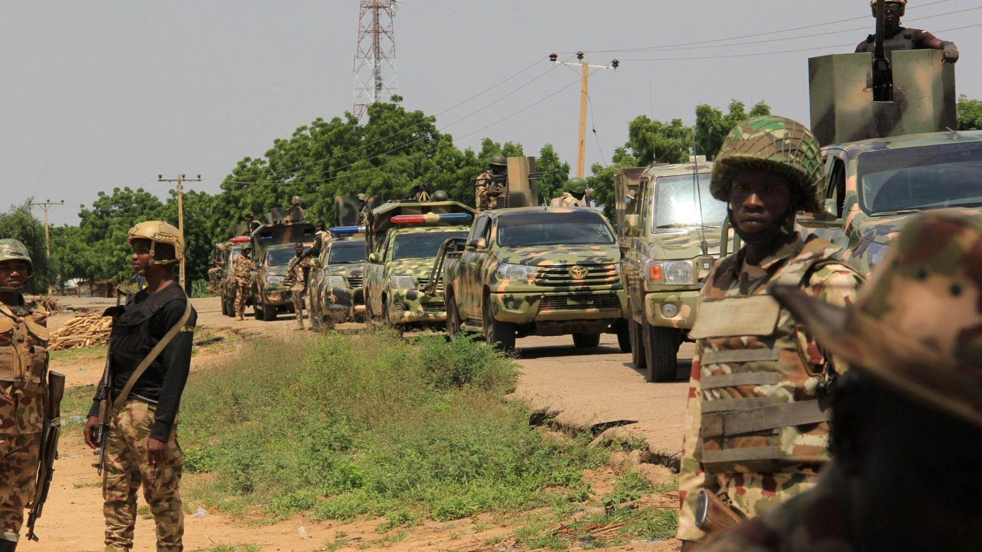 Nigeria Army Military Convoy