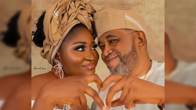 Nollywood Actor, Patrick Doyle, and his new wife, Funmilayo…Photo IG Patrick Doyle