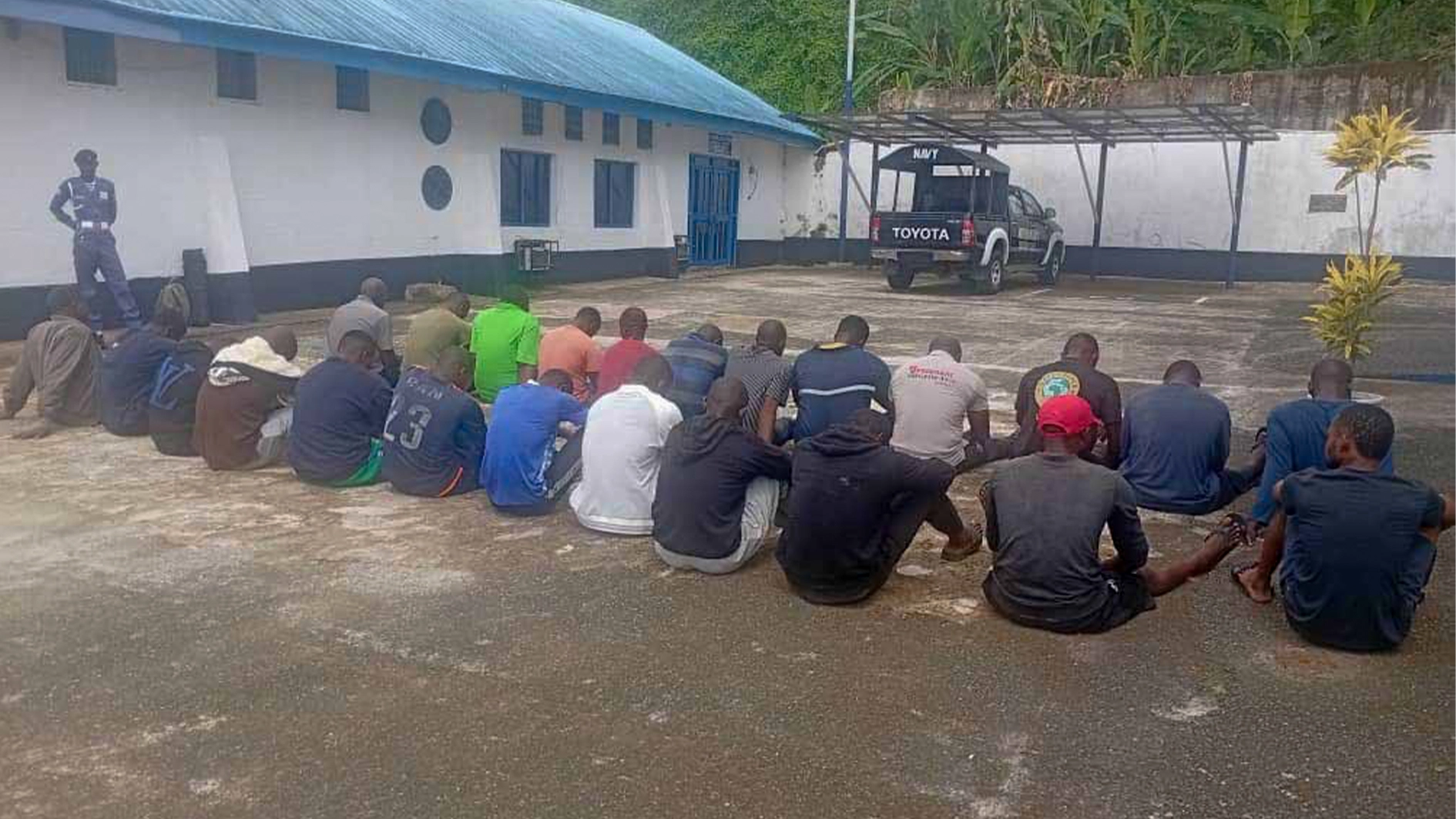Suspects arrested by Navy