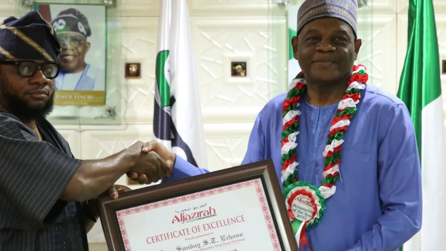 Echono Wins 2025 Personality of the Year Award for TETFund Reforms
