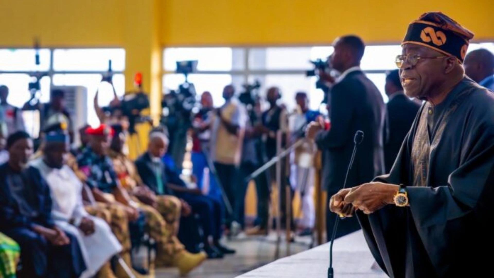 Tinubu Jos airport visit