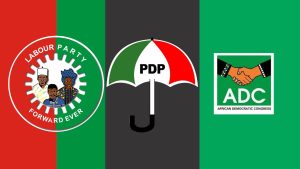 African Democratic Congress (ADC), Peoples Democratic Party (PDP) and Labour Party (LP)