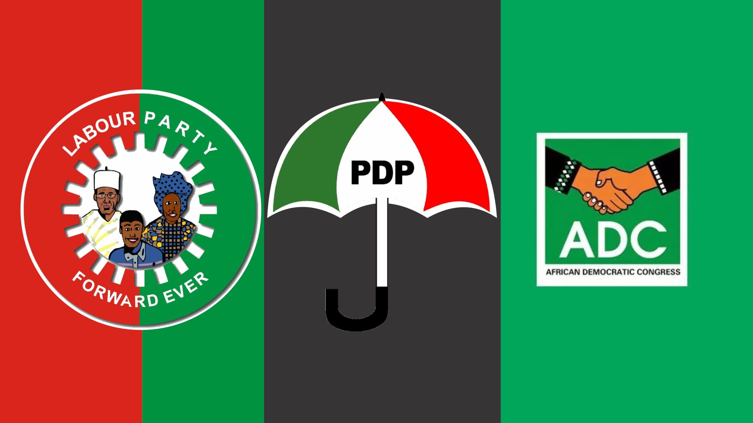 African Democratic Congress (ADC), Peoples Democratic Party (PDP) and Labour Party (LP)