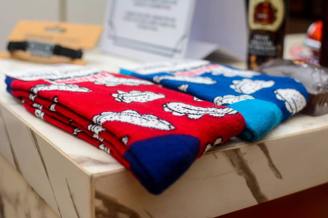 Woolen scarves and socks from Poland