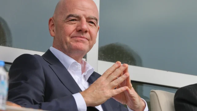 President of football’s world governing body, FIFA, Gianni Infantino