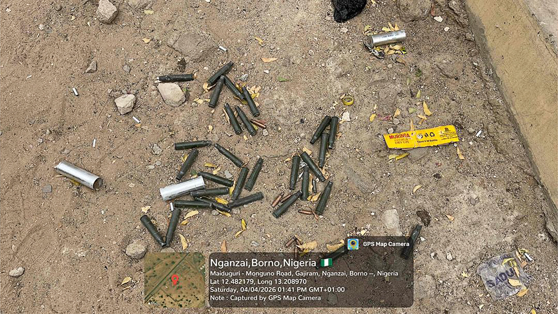 Recovered ammunition.