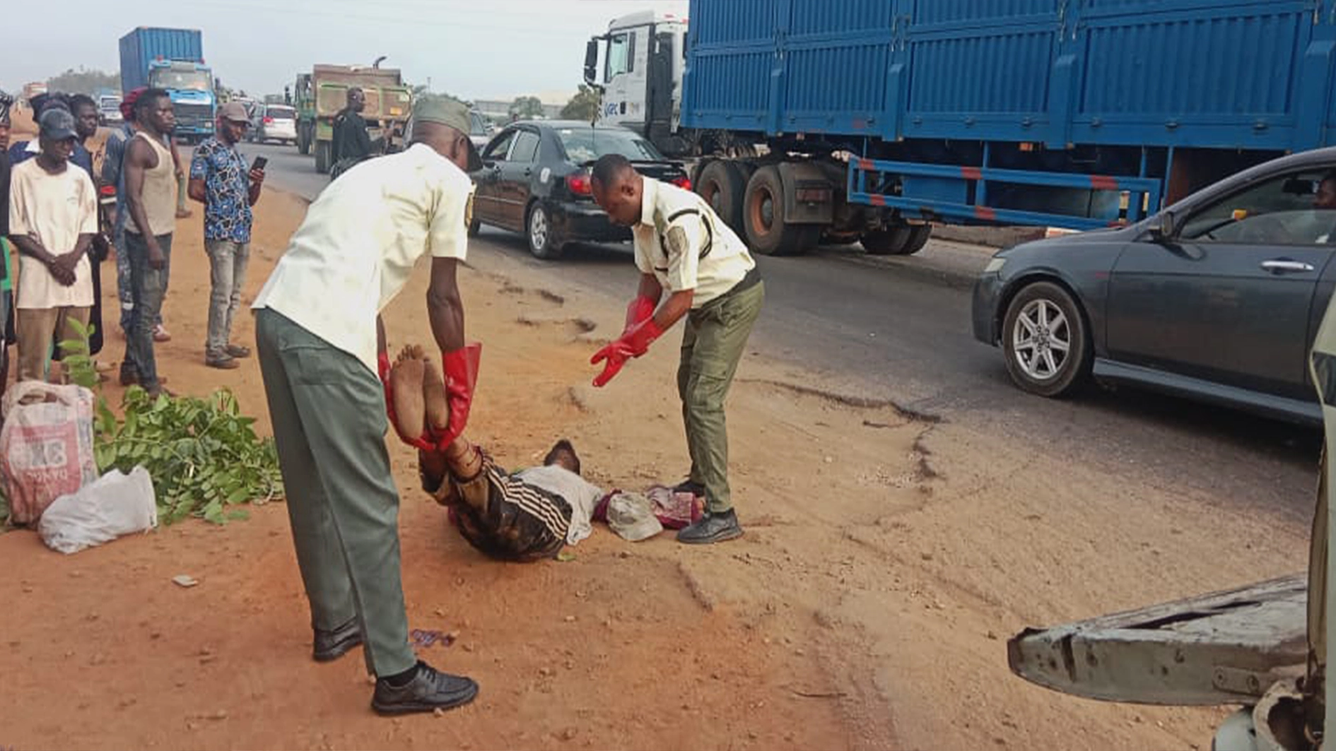 Accident scene