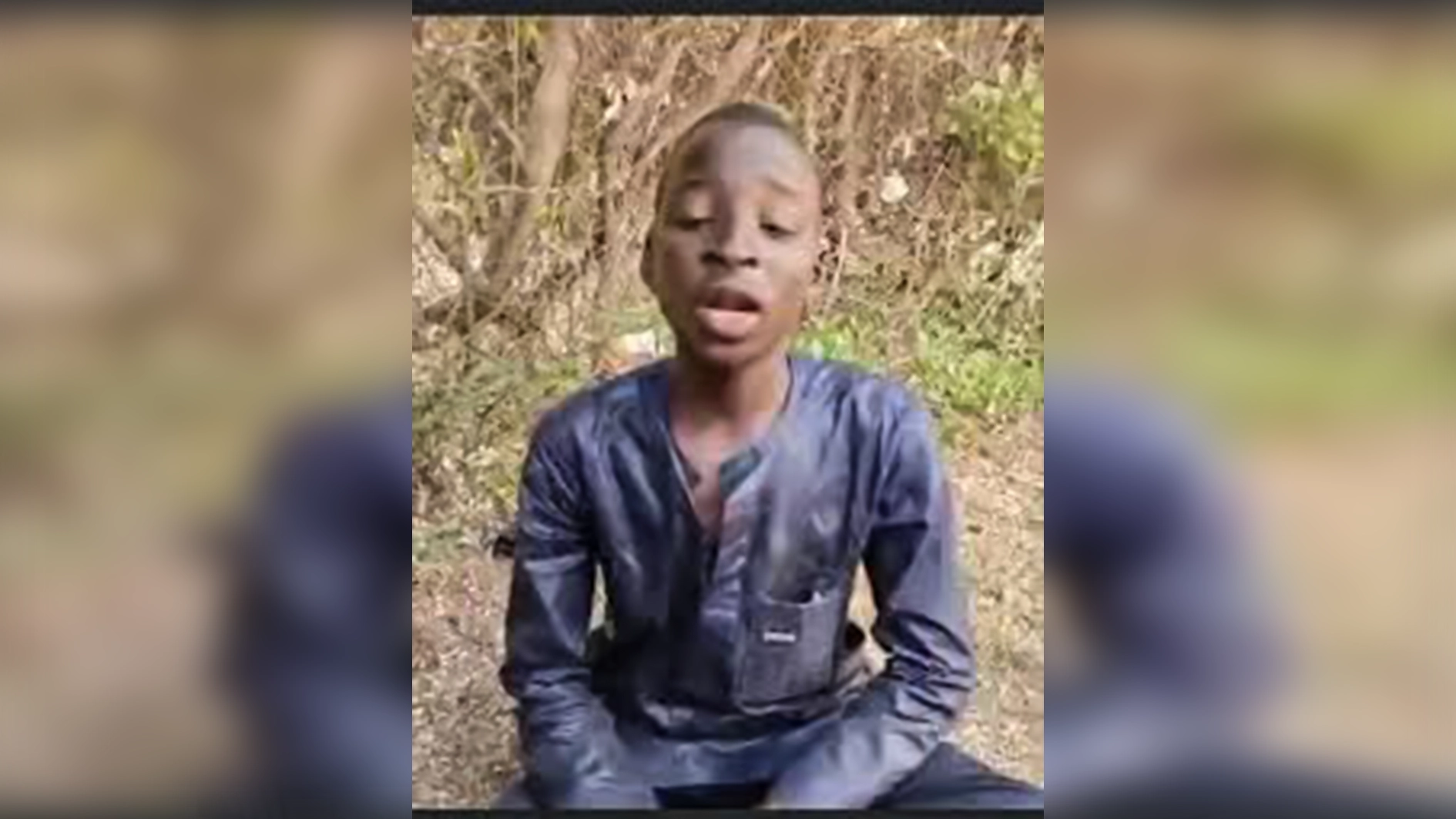 Tijjani, a 15-year-old boy, identified to be allegedly involved in the attack that killed a senior military officer and two soldiers in Borno State.