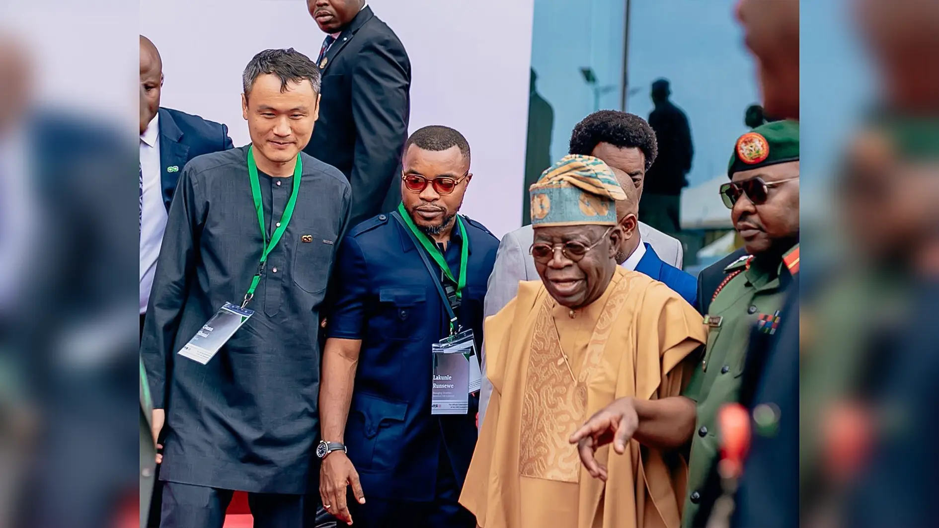 President Bola Ahmed Tinubu during the commissioning of the New Nigeria Revenue Service (NRS) Headquarters