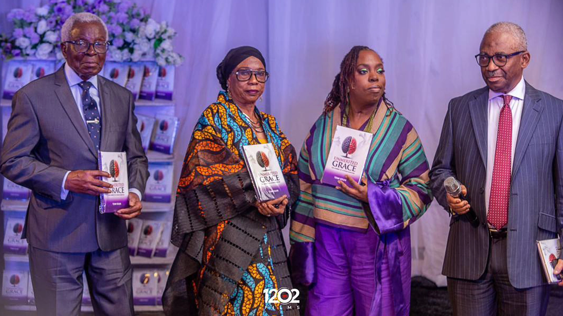 at the official launch of “Unmerited Grace,” a powerful memoir by stroke survivor, Temi Edun