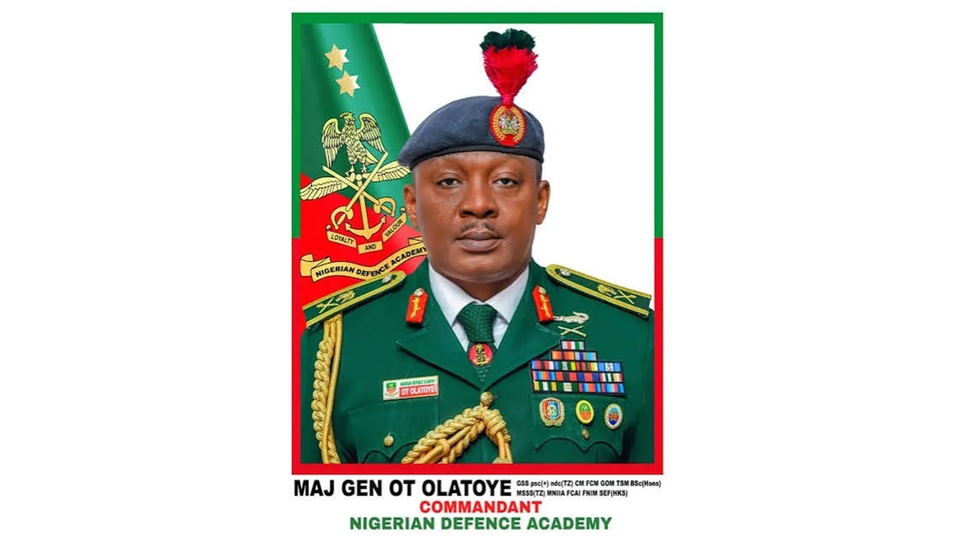 Major General Oluwemi Thomas Olatoye