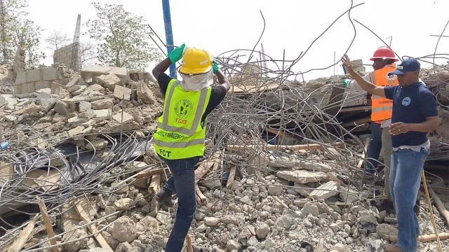 Seven injured as two-storey building collapses in Abuja