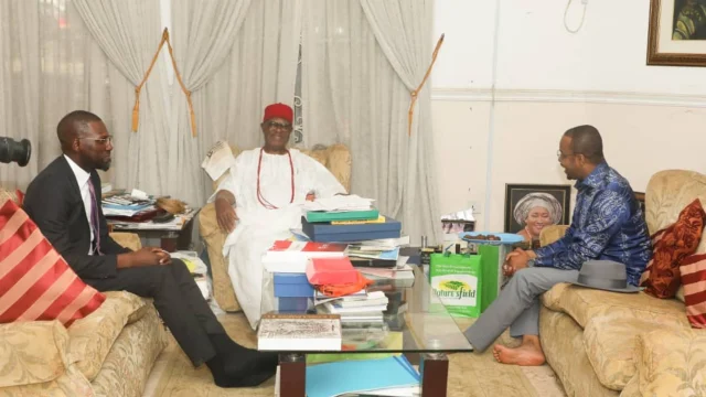 Obi of Onitsha backs fintech expansion after meeting Flutterwave CEO Agboola