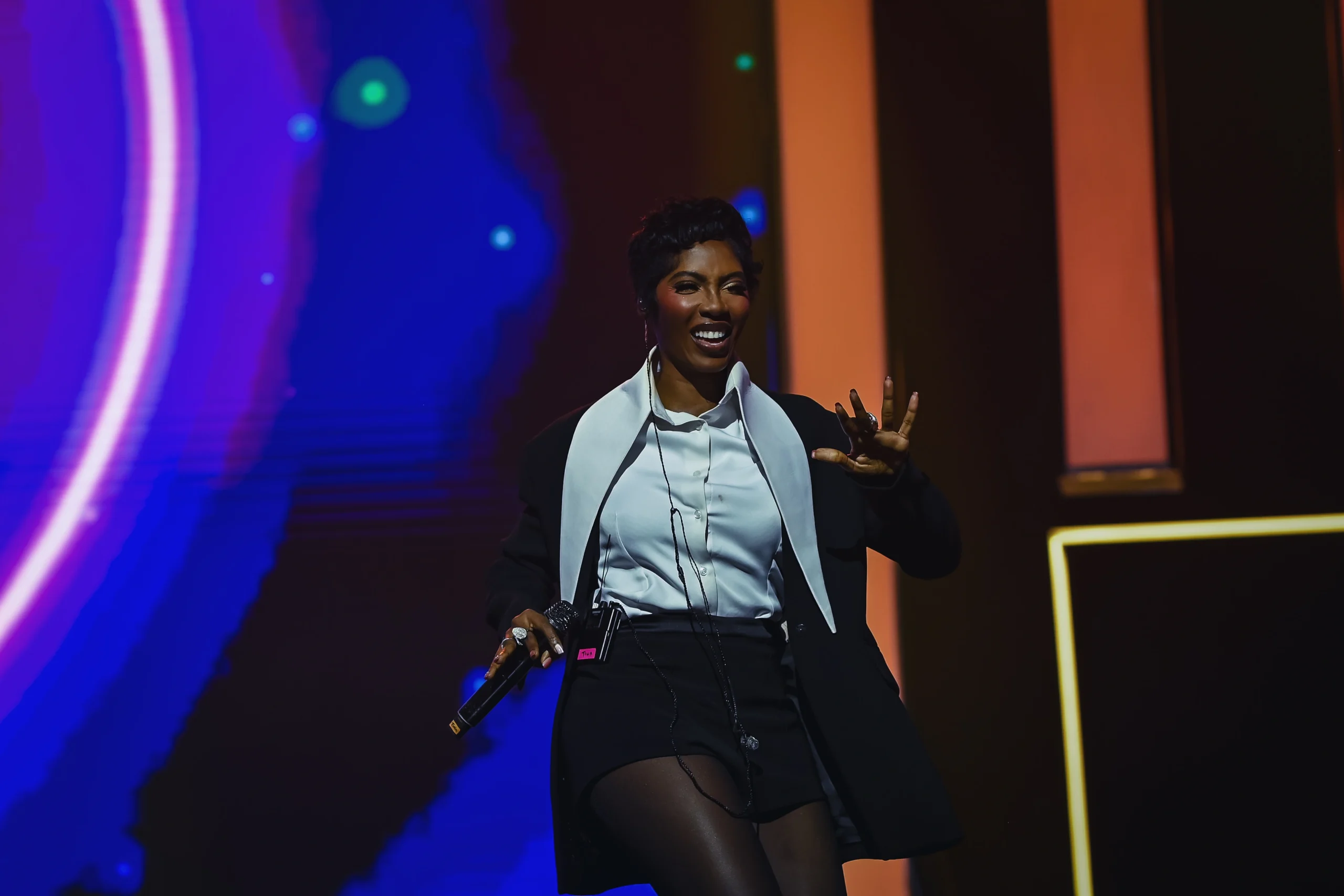 A performer at the 2026 AMVCA