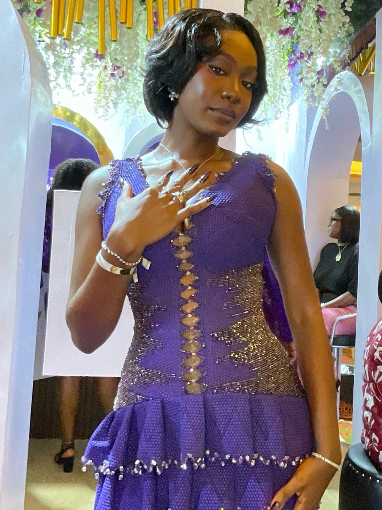 An attendee at the 2026 AMVCA