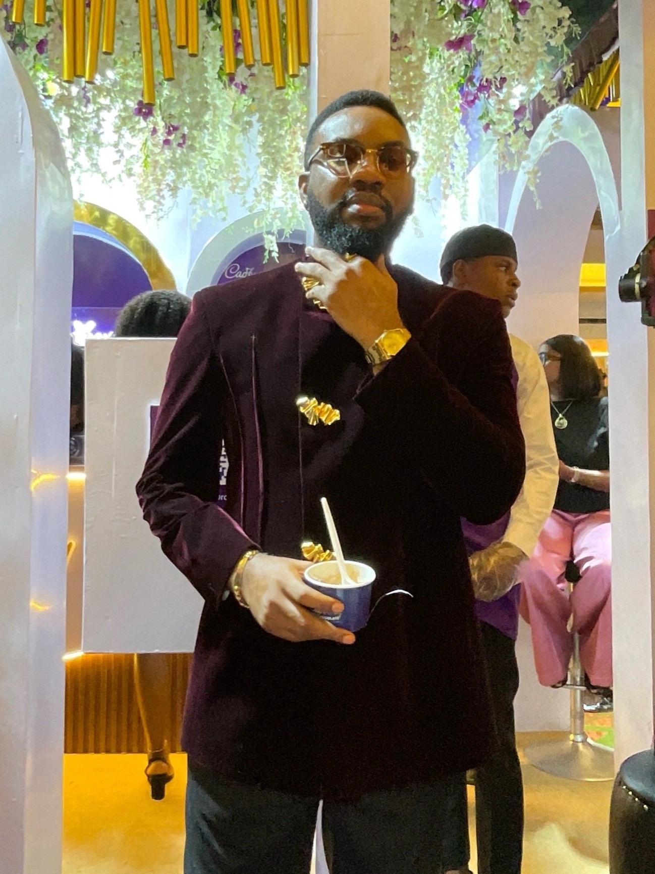 An attendee at the 2026 AMVCA