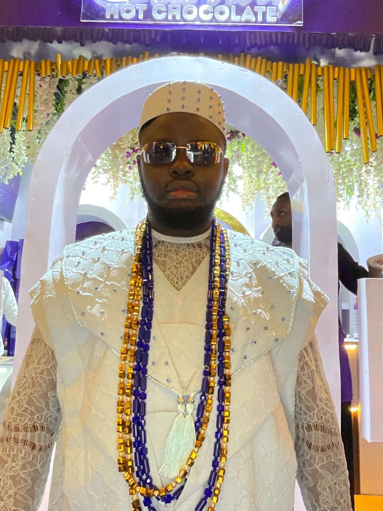 An attendee at the 2026 AMVCA