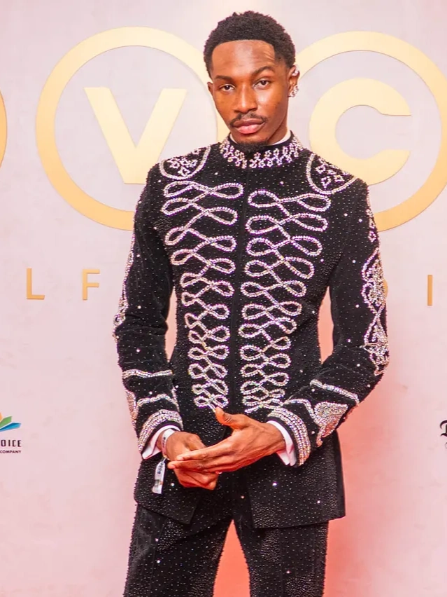 An attendee at the 2026 AMVCA