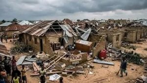 Destroyed buildings
