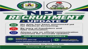 NPF Recruitment update
