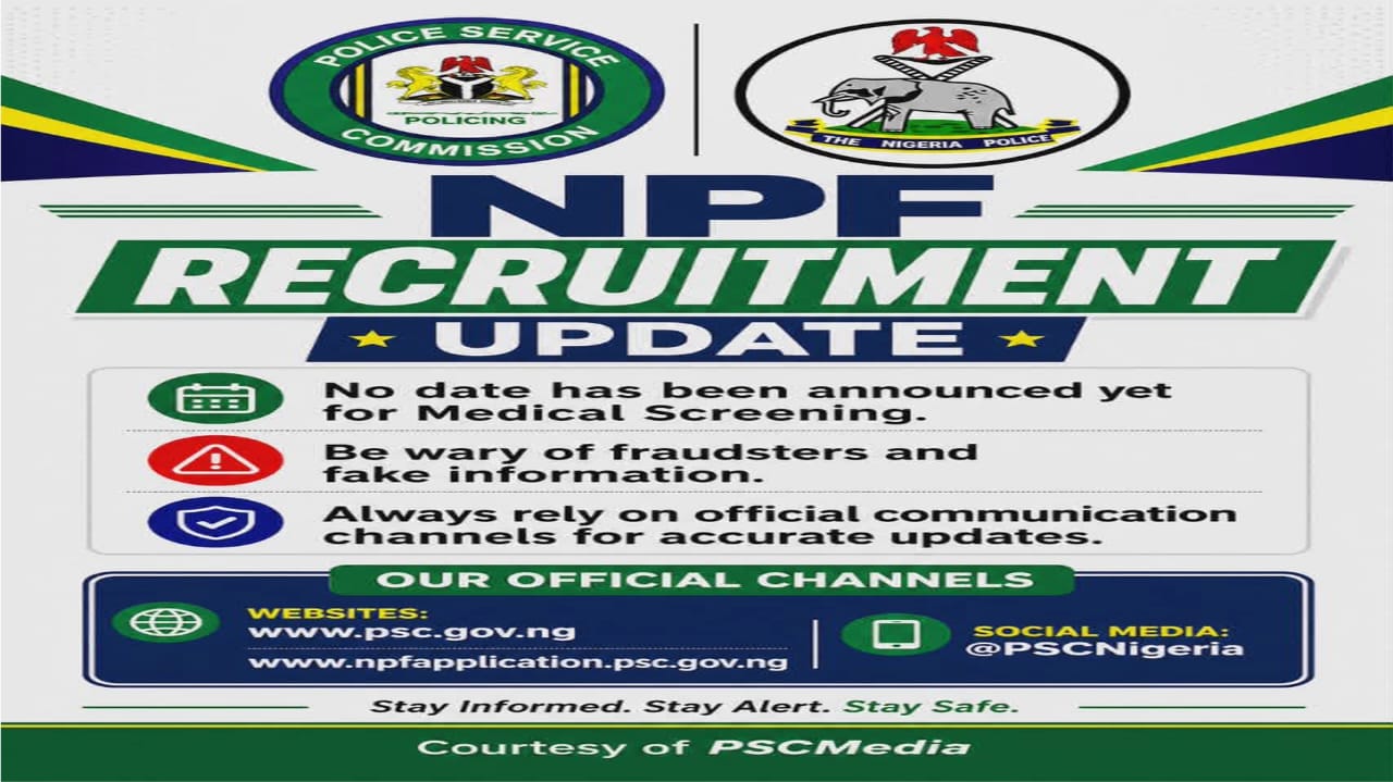 NPF Recruitment update