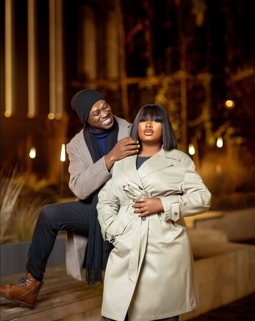 Lateef Adedimeji and Wife, Mo Bimpe