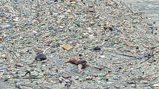Man inside Lagoon