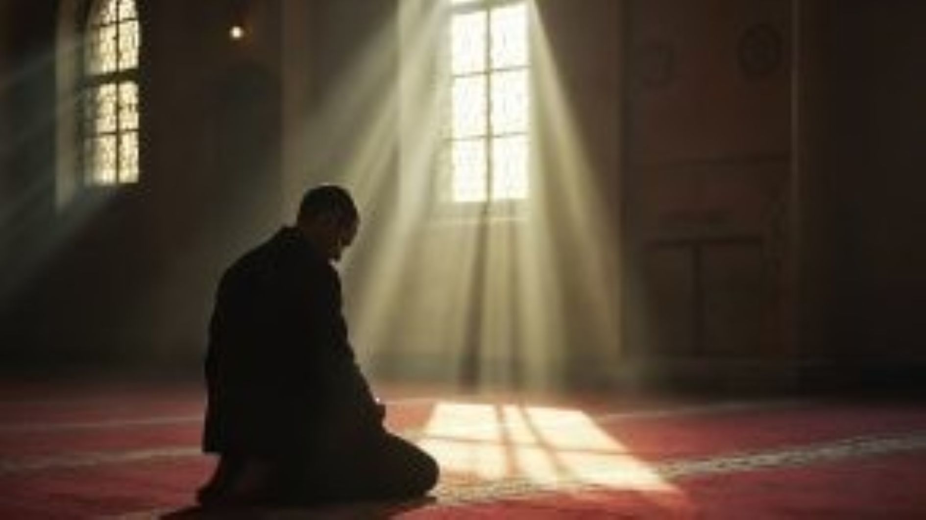 Muslim man praying