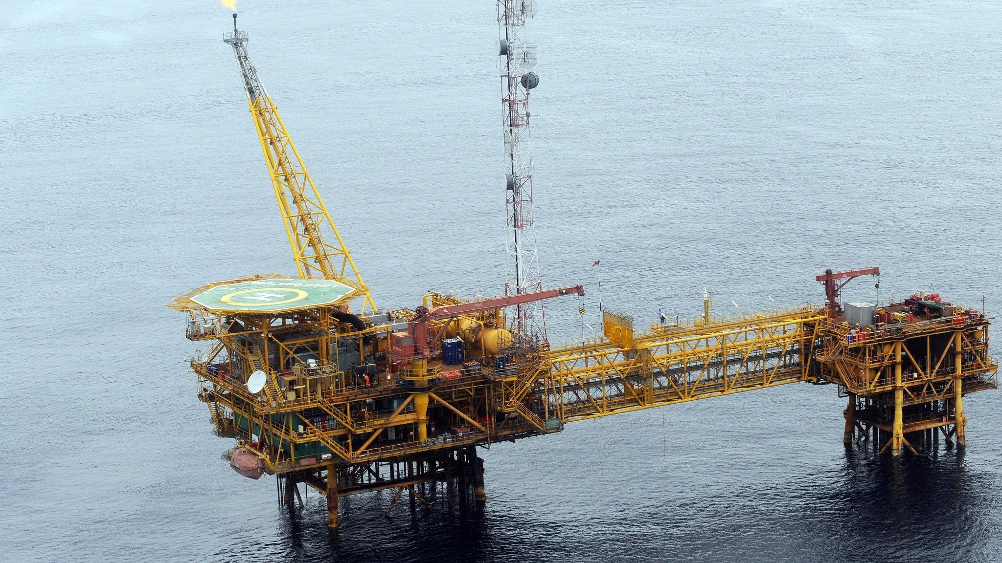 An oil platform on Nigerian waters