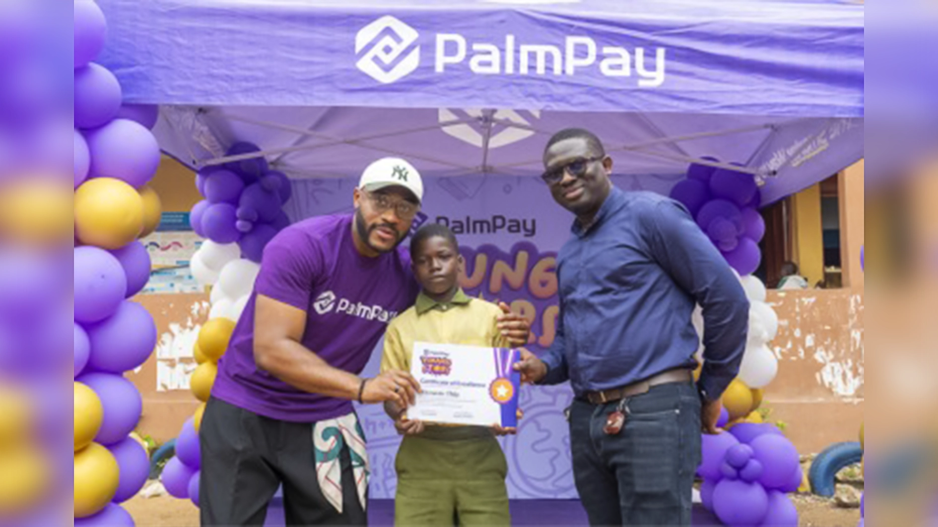 One of the scholarship recipients from St. Peters Primary School, Lagos
