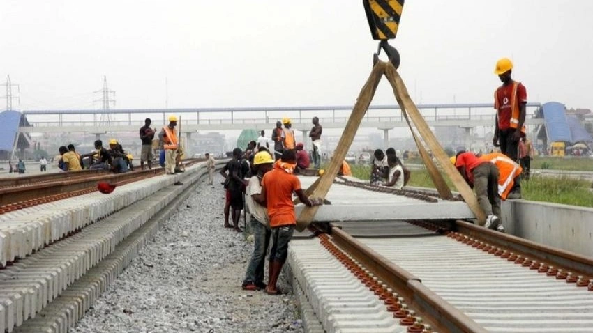 Railway work construction