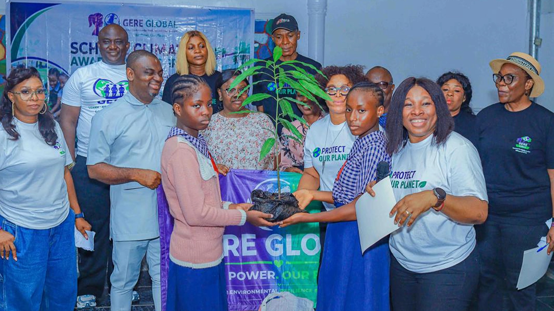 GERE Global empowers 100 Lagos schoolgirls on climate awareness and environmental responsibility to boost girls’ participation in sustainability.
