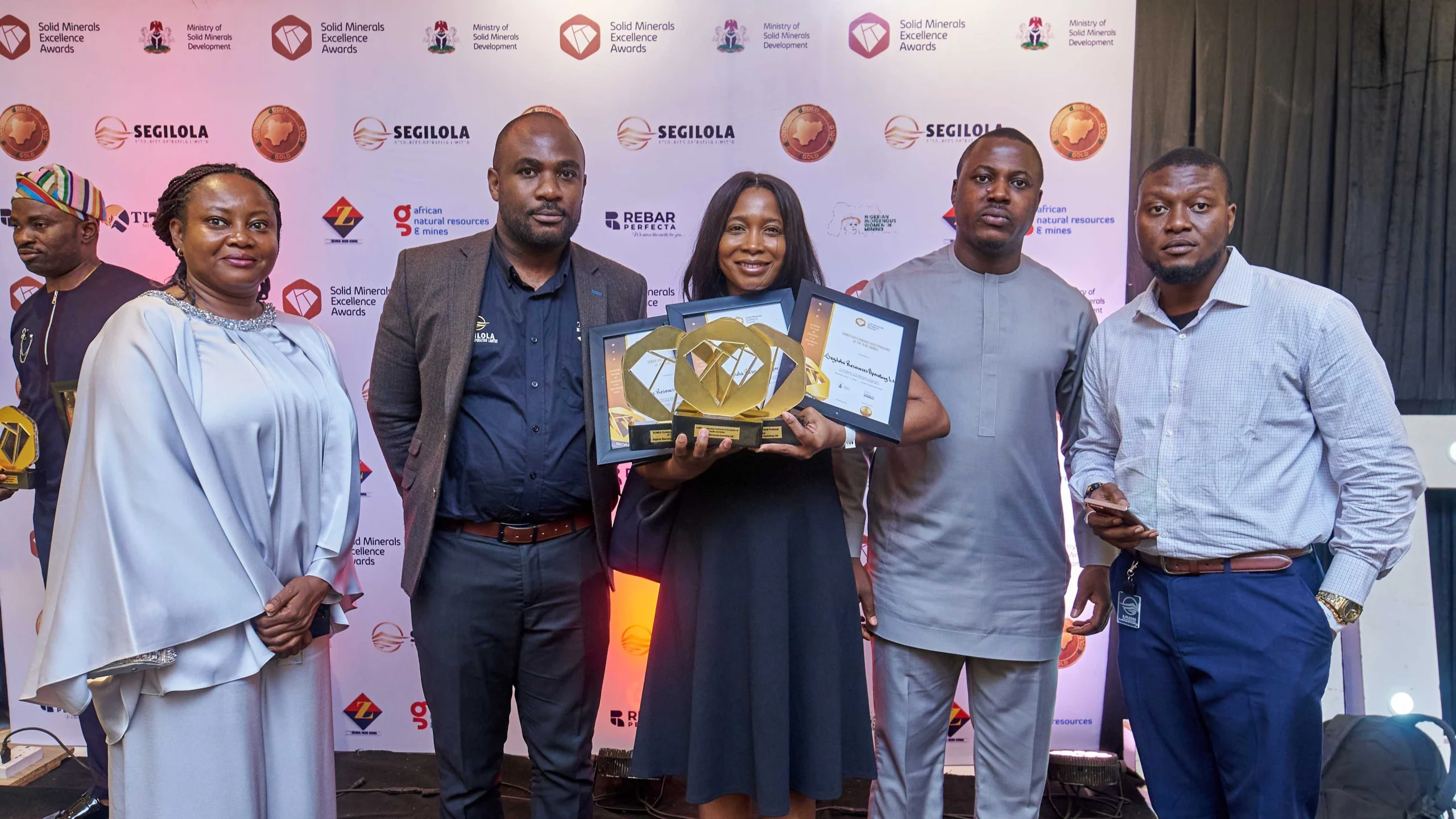 Segilola Resources Operating Limited won three major honours at the Solid Minerals Excellence Awards, including Gold Mining Company of the Year.