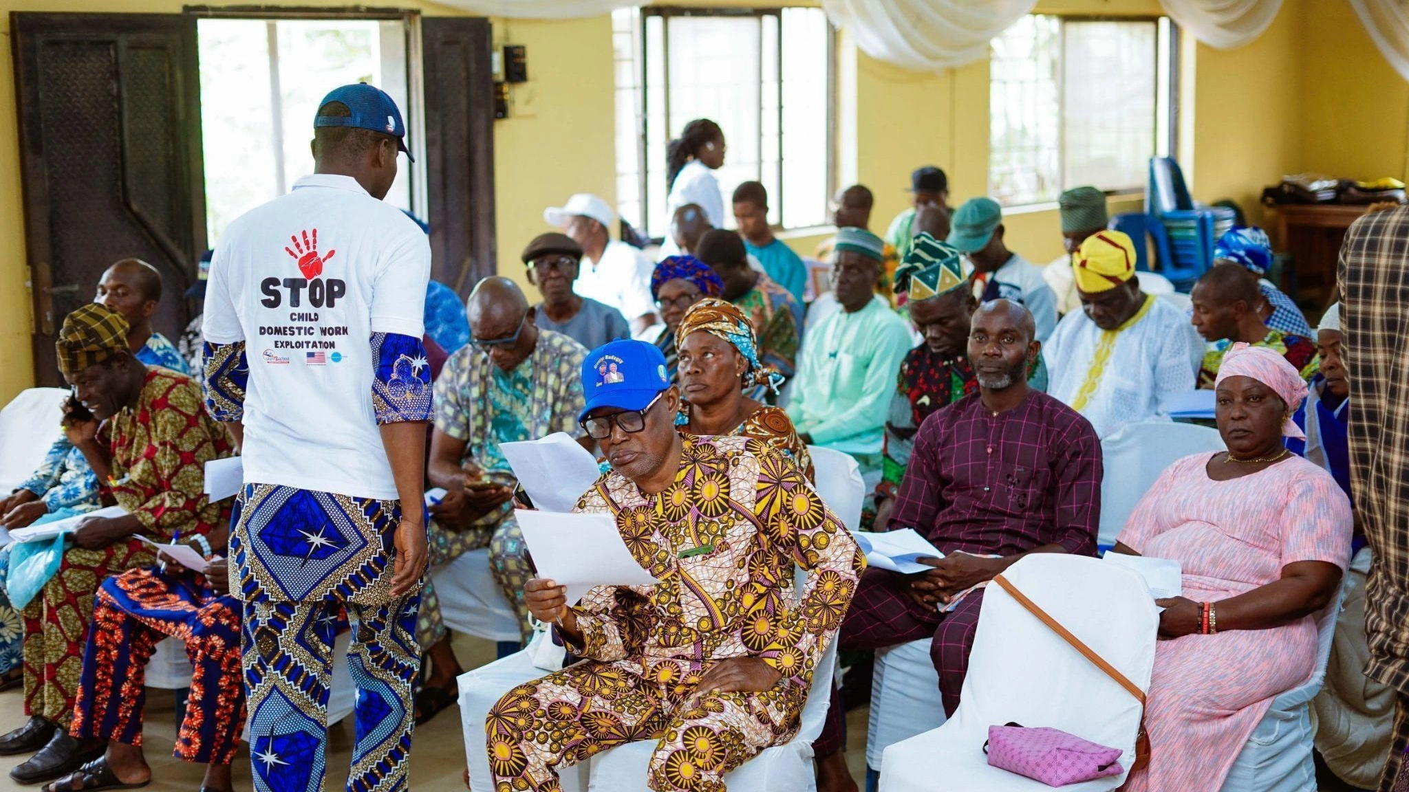 Cross section of Household Heads during the Tri-Annual Meeting in Badagry LGA.