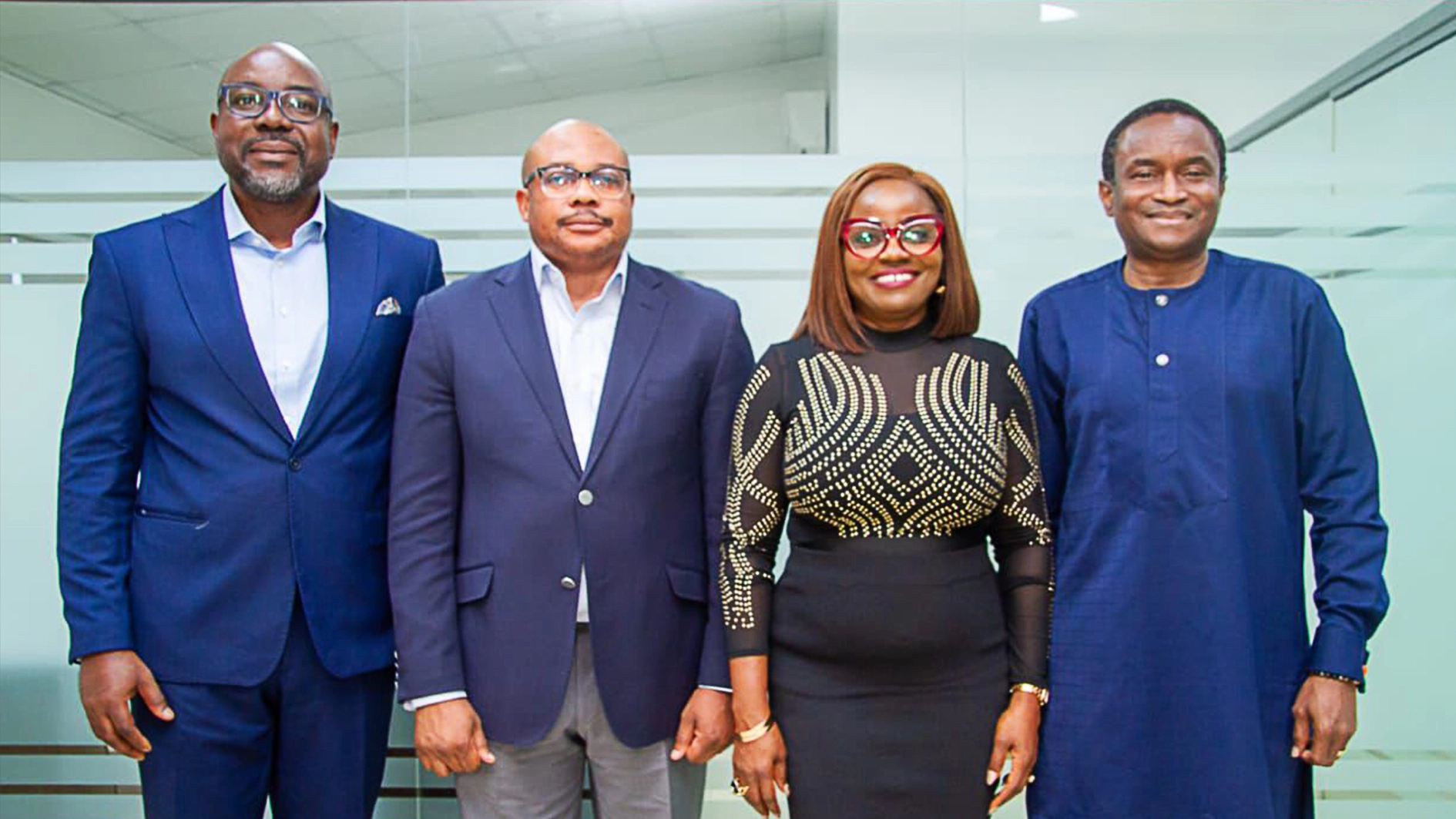 Caption: Principal Partner, Adewale Laseinde & Co, Adewale Laseinde (left); Chief Digital Officer, Polaris Bank, Dele Adeyinka; Convener, The CIO & C-Suite Projects Africa, Abiola Laseinde; Chairman, The CIO & C-Suite Awards Africa, Oluwakayode Adigun at a press conference to announce the official opening of nominations for its 7th annual edition.