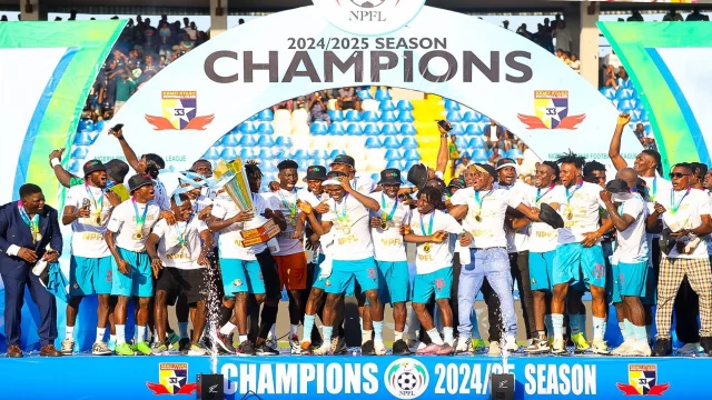 Remo Stars celebrating NPFL 2024/2025 title