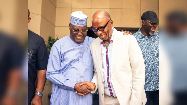 Atiku meets Amaechi in Abuja