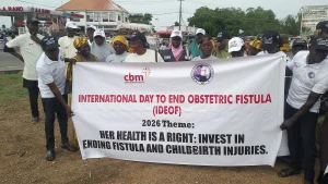The Evangel Vesicovaginal Fistula (VVF) Centre at Bingham University Teaching Hospital, in partnership with Christofel Blending Mission (CBM), International Day to End Obstetric Fistula parade in Jalingo
